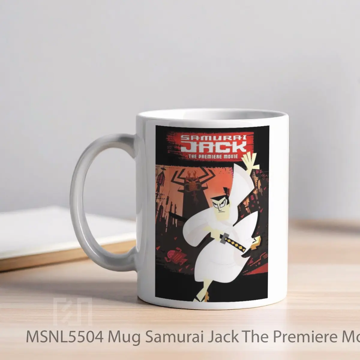 Mug Samurai Jack The Premiere Movie Gelas Keramik Tema Film MSNL5504 - Tampak Kiri