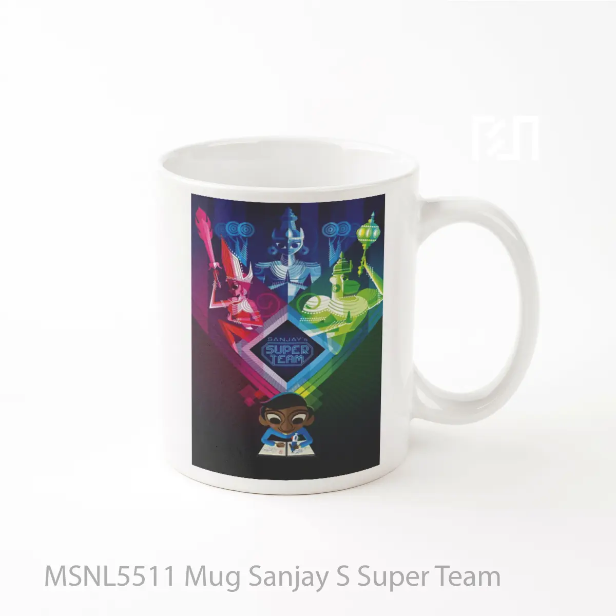 Mug Sanjay S Super Team Gelas Keramik Tema Film MSNL5511
