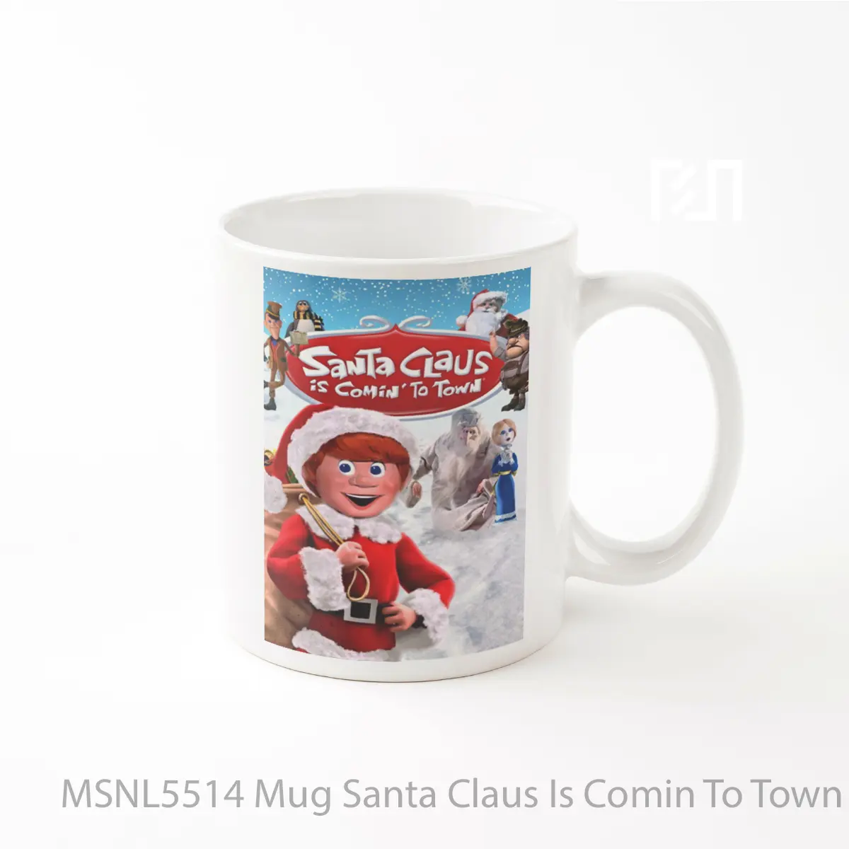 Mug Santa Claus Is Comin To Town Gelas Keramik Tema Film MSNL5514
