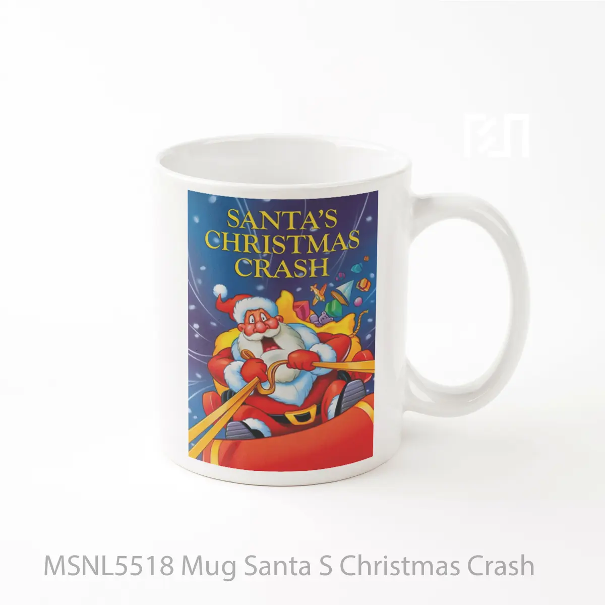 Mug Santa S Christmas Crash Gelas Keramik Tema Film MSNL5518