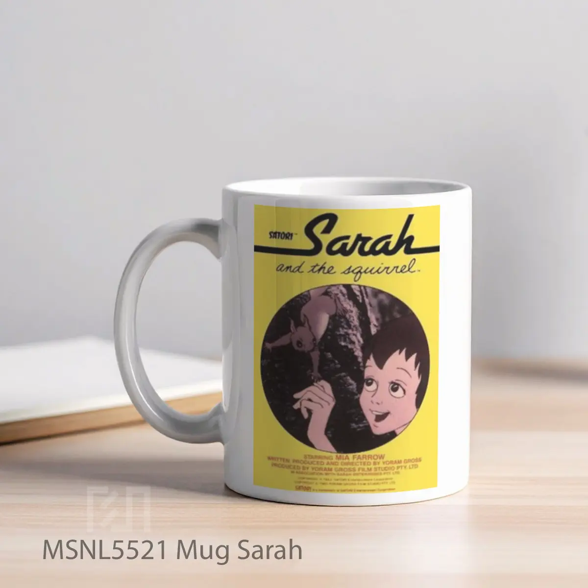 Mug Sarah Gelas Keramik Tema Film MSNL5521 - Tampak Kiri