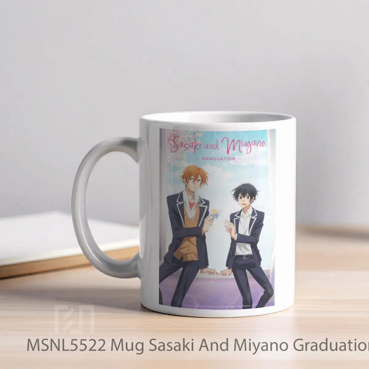 Mug Sasaki And Miyano Graduation Gelas Keramik Tema Film MSNL5522 - Tampak Kiri
