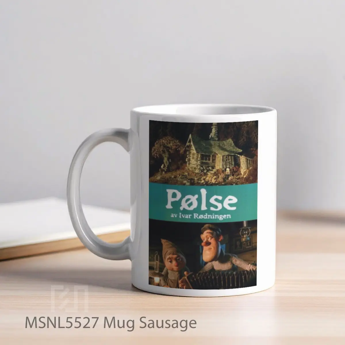 Mug Sausage Gelas Keramik Tema Film MSNL5527 - Tampak Kiri