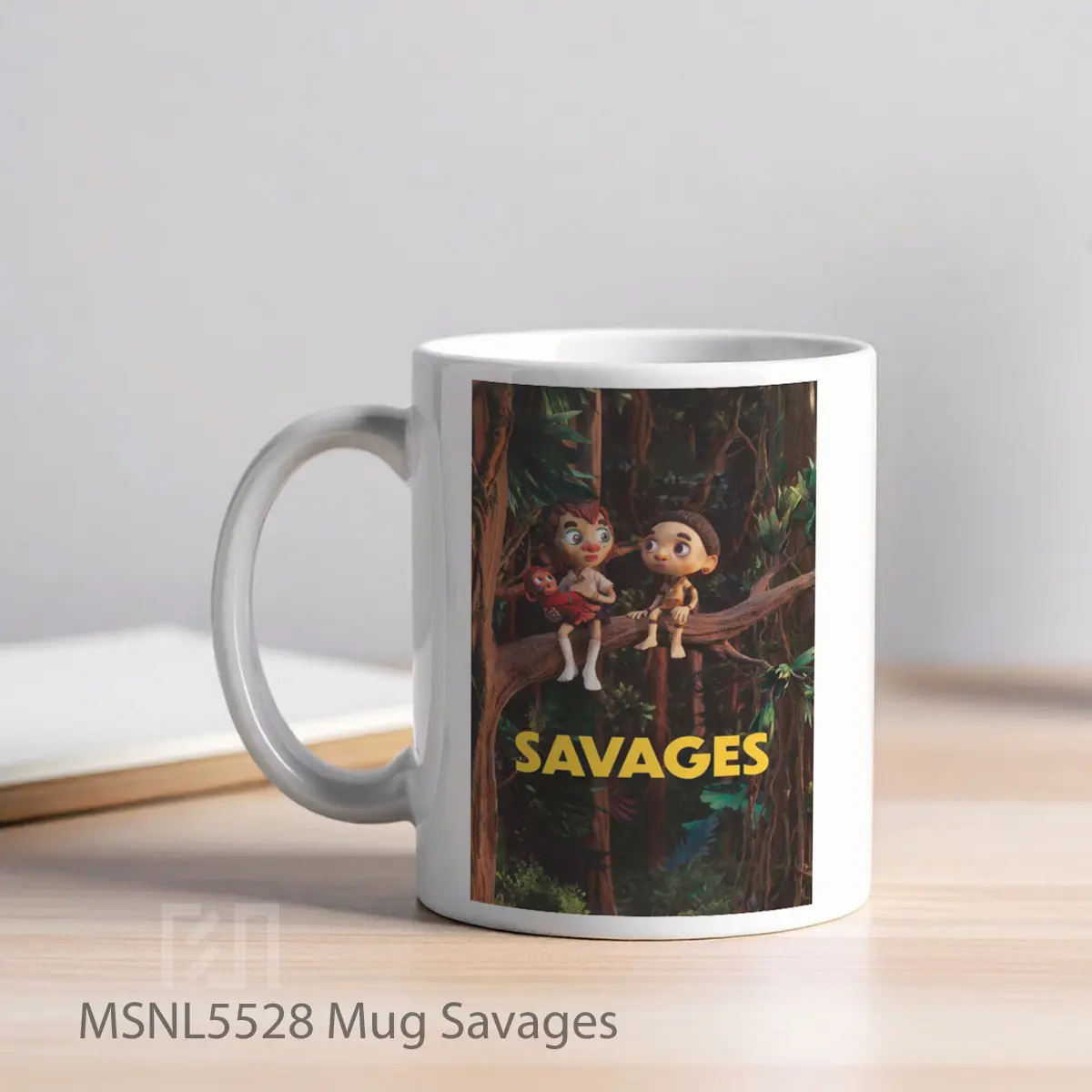 Mug Savages Gelas Keramik Tema Film MSNL5528 - Tampak Kiri