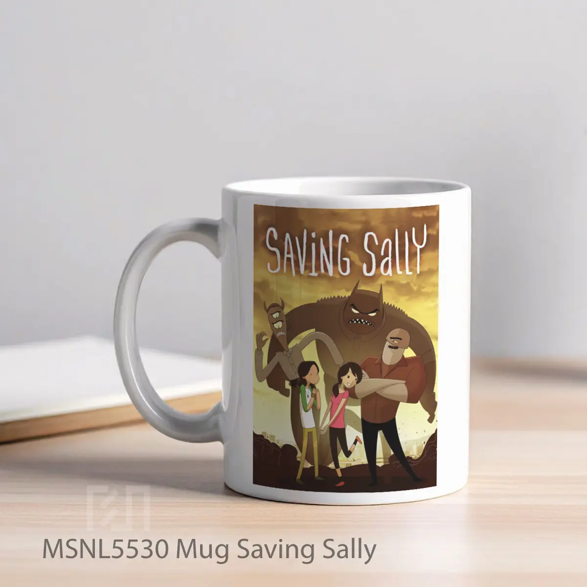 Mug Saving Sally Gelas Keramik Tema Film MSNL5530 - Tampak Kiri