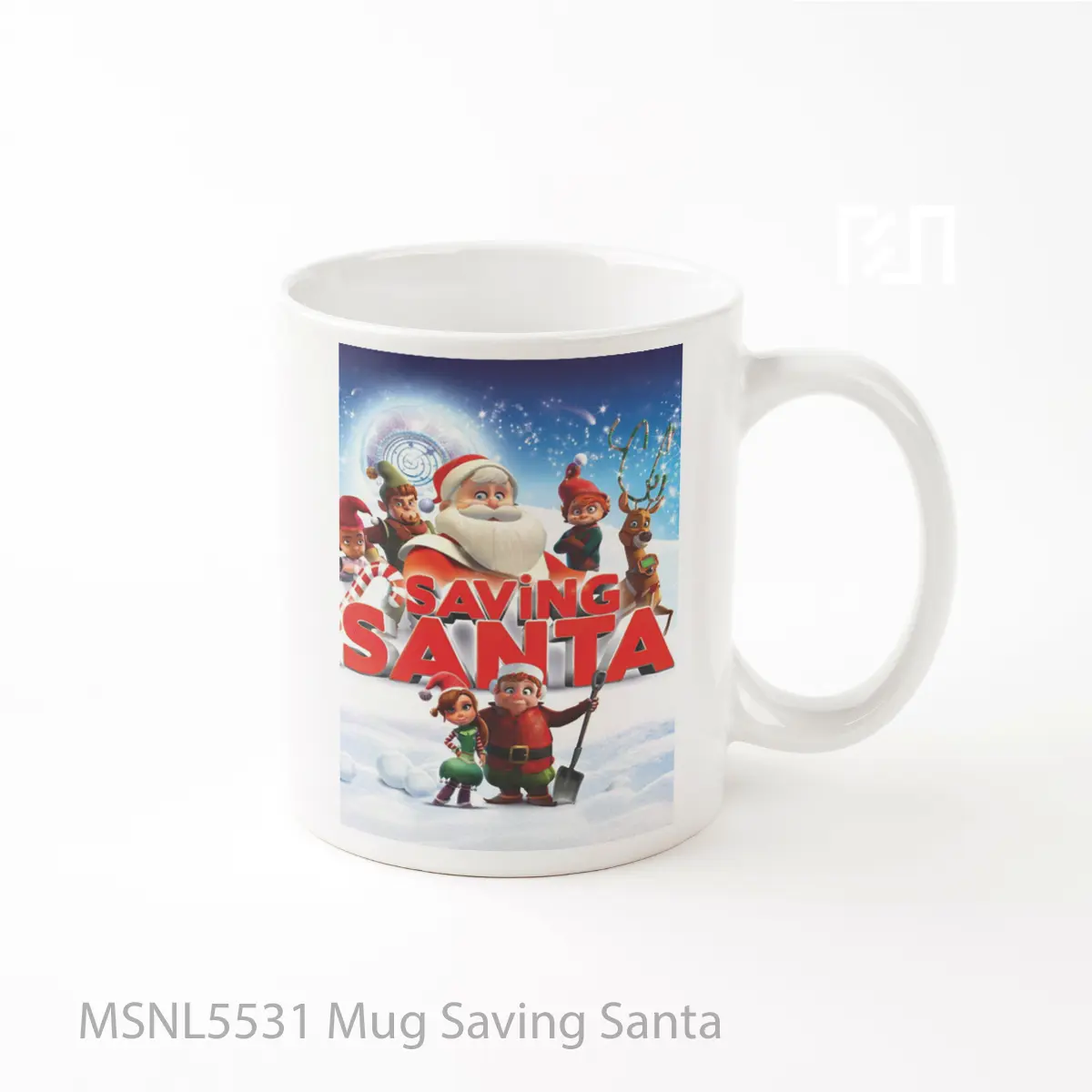 Mug Saving Santa Gelas Keramik Tema Film MSNL5531