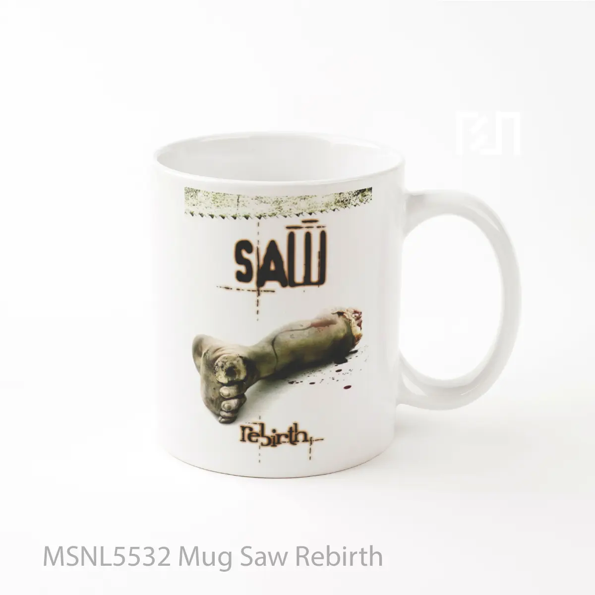 Mug Saw Rebirth Gelas Keramik Tema Film MSNL5532