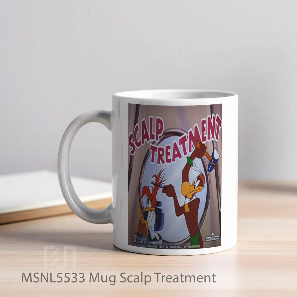 Mug Scalp Treatment Gelas Keramik Tema Film MSNL5533 - Tampak Kiri