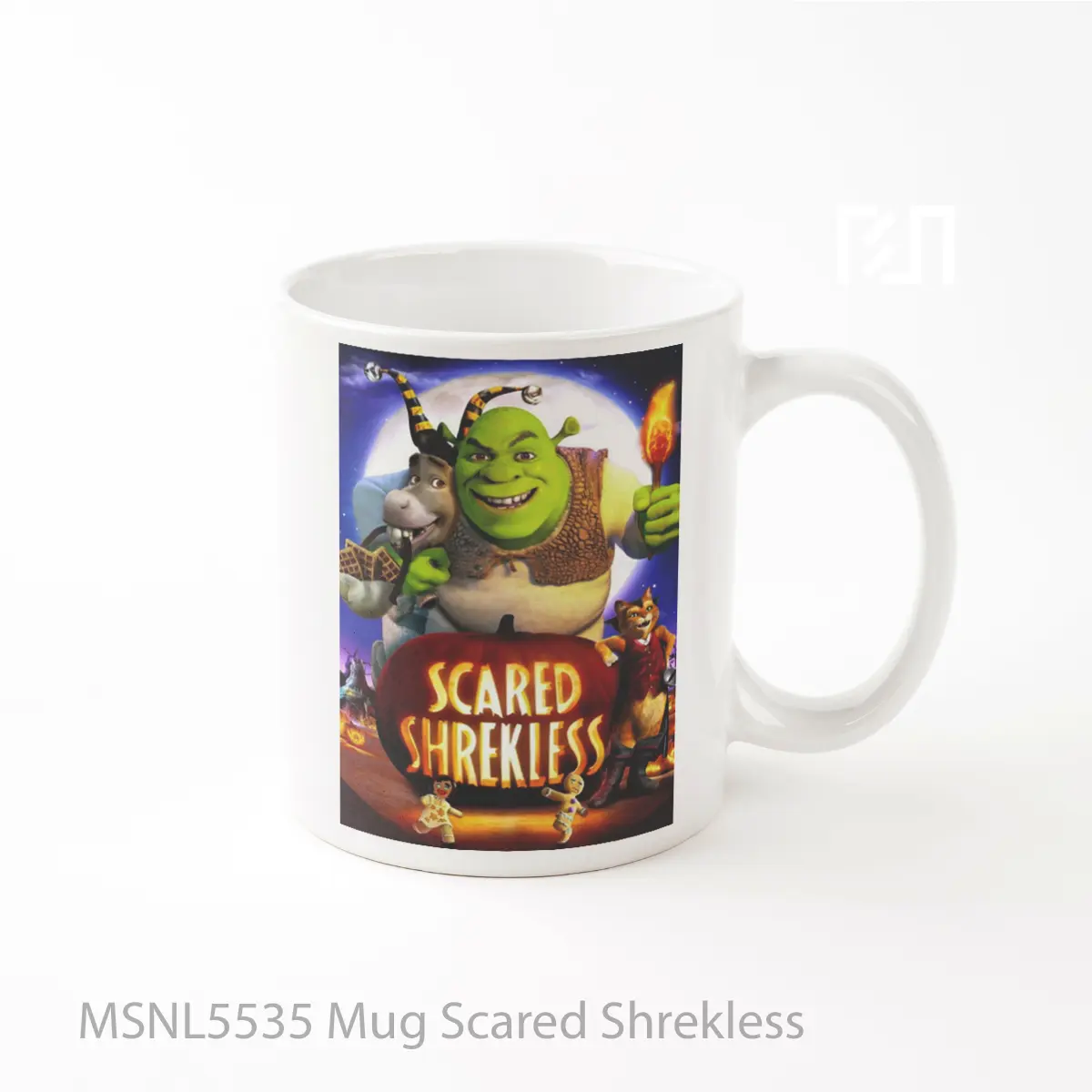 Mug Scared Shrekless Gelas Keramik Tema Film MSNL5535