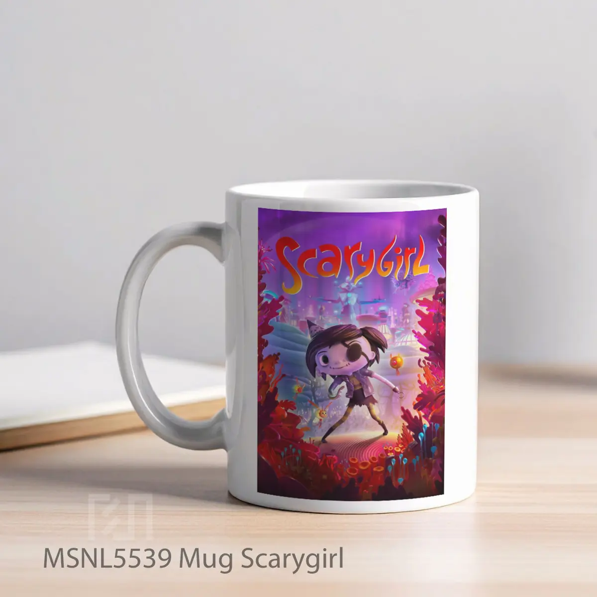 Mug Scarygirl Gelas Keramik Tema Film MSNL5539 - Tampak Kiri