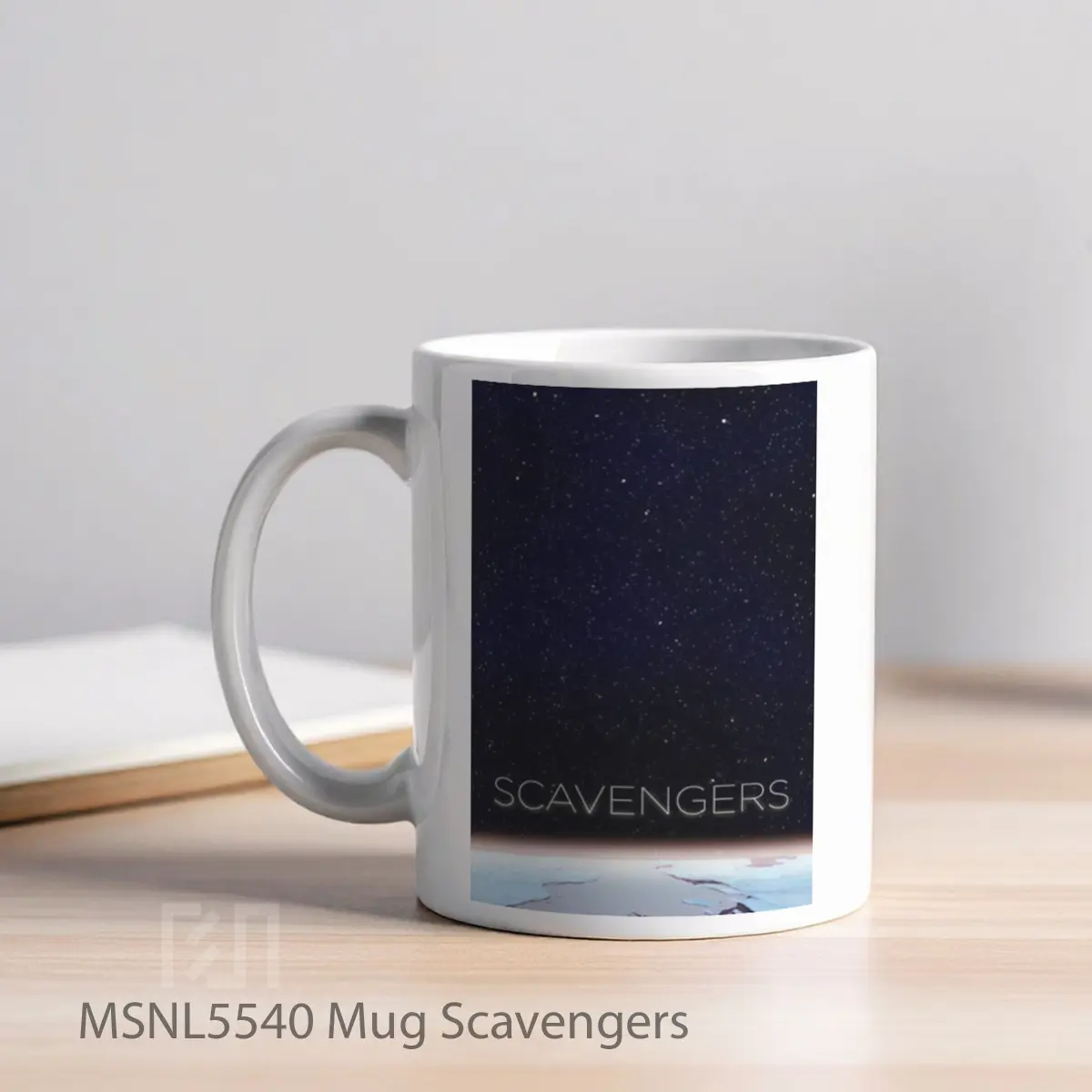 Mug Scavengers Gelas Keramik Tema Film MSNL5540 - Tampak Kiri