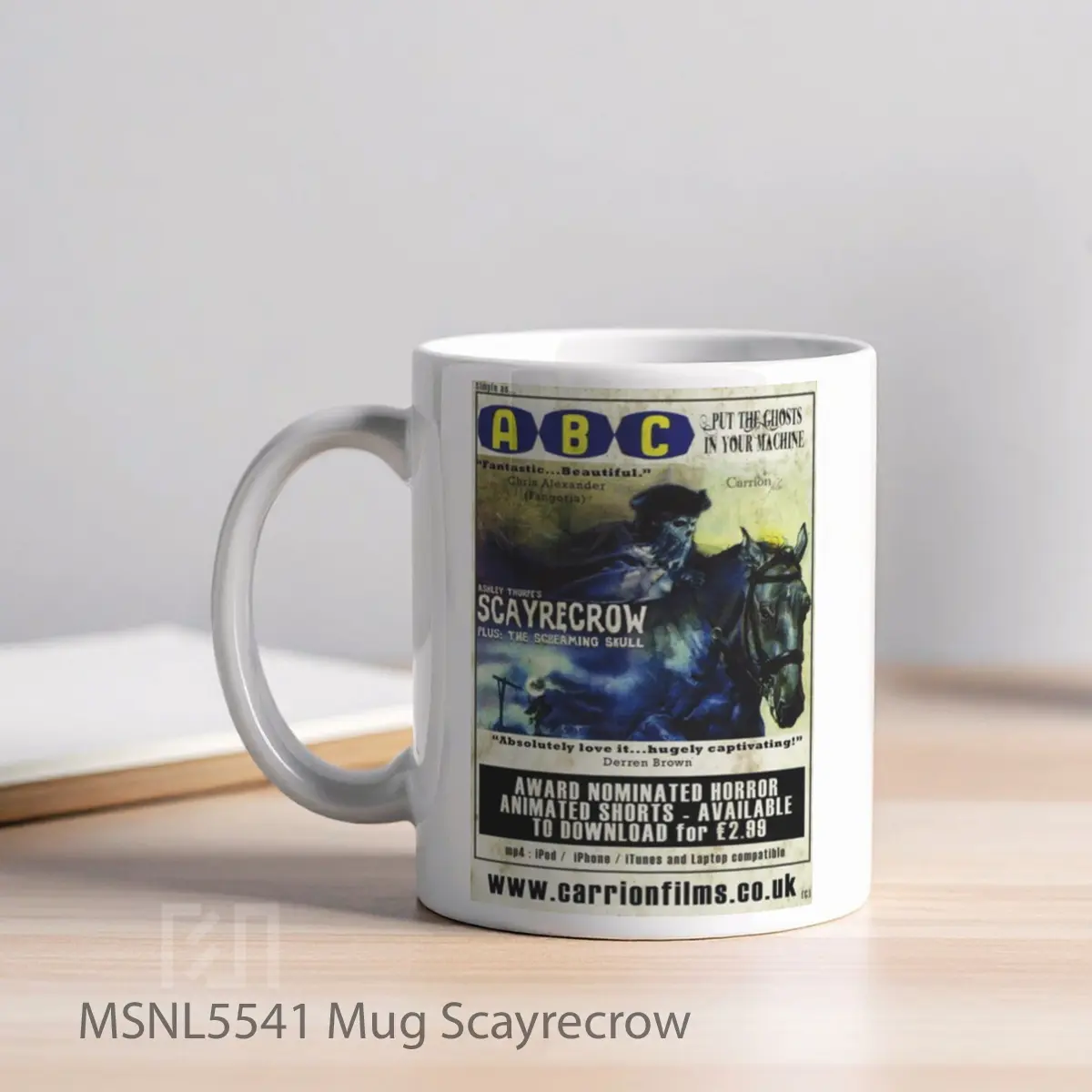 Mug Scayrecrow Gelas Keramik Tema Film MSNL5541 - Tampak Kiri