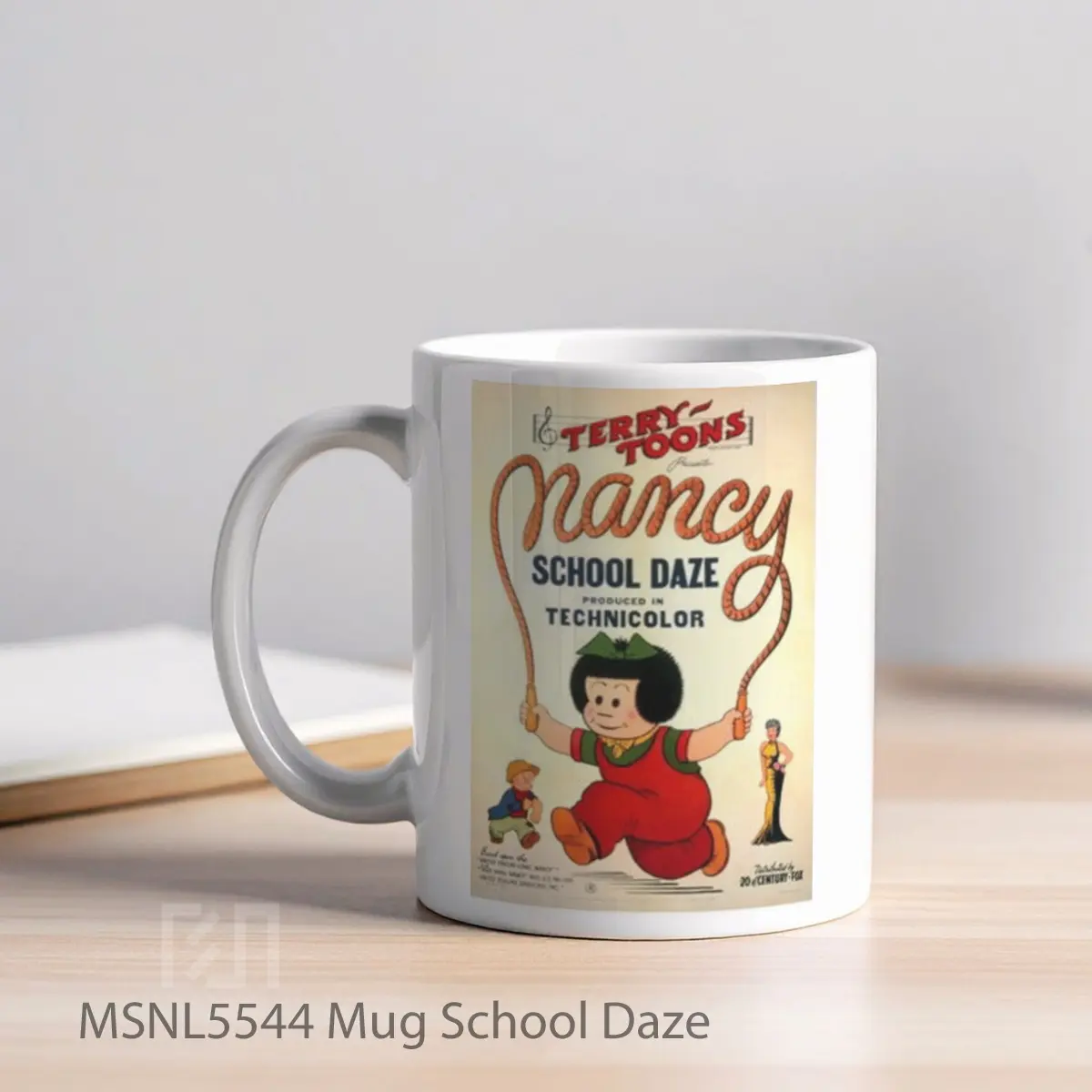 Mug School Daze Gelas Keramik Tema Film MSNL5544 - Tampak Kiri
