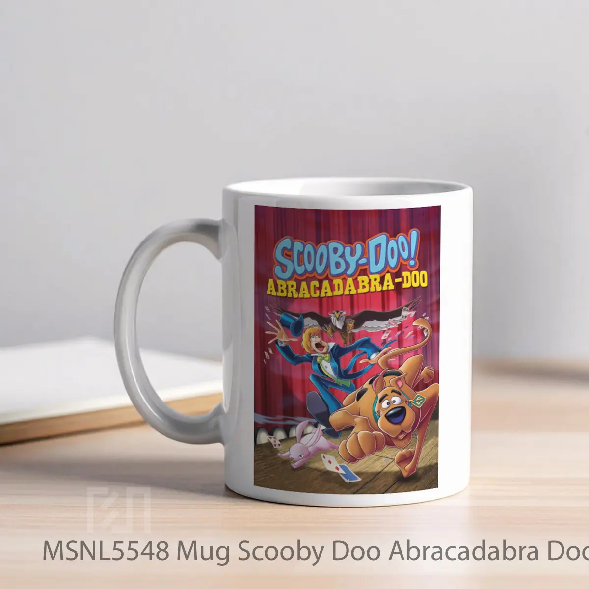 Mug Scooby Doo Abracadabra Doo Gelas Keramik Tema Film MSNL5548 - Tampak Kiri
