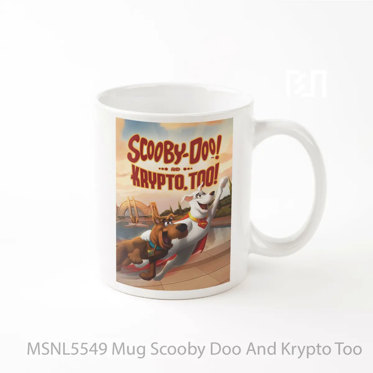Mug Scooby Doo And Krypto Too Gelas Keramik Tema Film MSNL5549