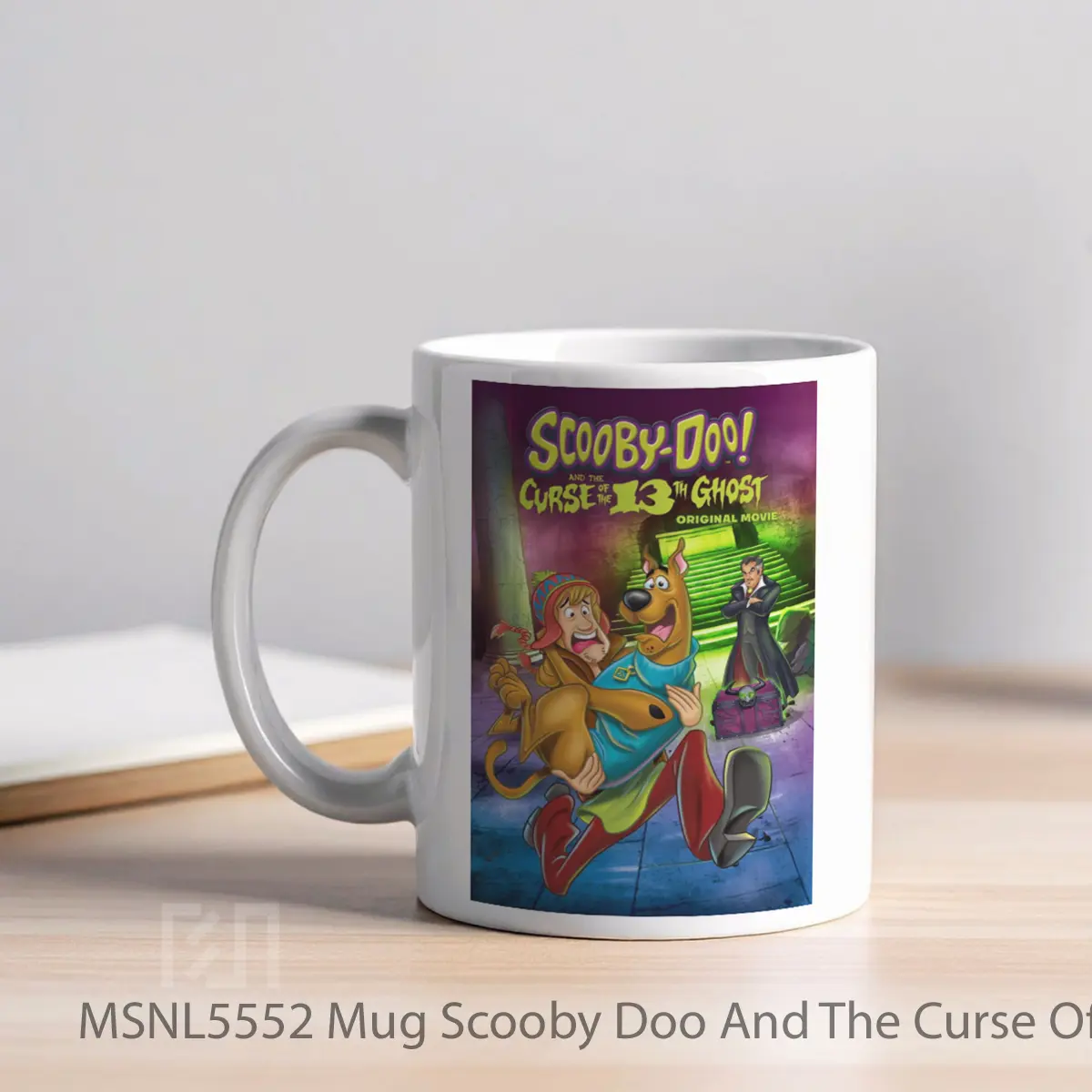 Mug Scooby Doo And The Curse Of The 13th Ghost Gelas Keramik Tema Film MSNL5552 - Tampak Kiri