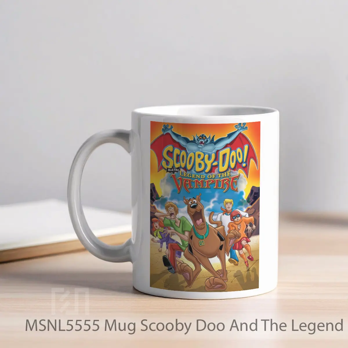 Mug Scooby Doo And The Legend Of The Vampire Gelas Keramik Tema Film MSNL5555 - Tampak Kiri