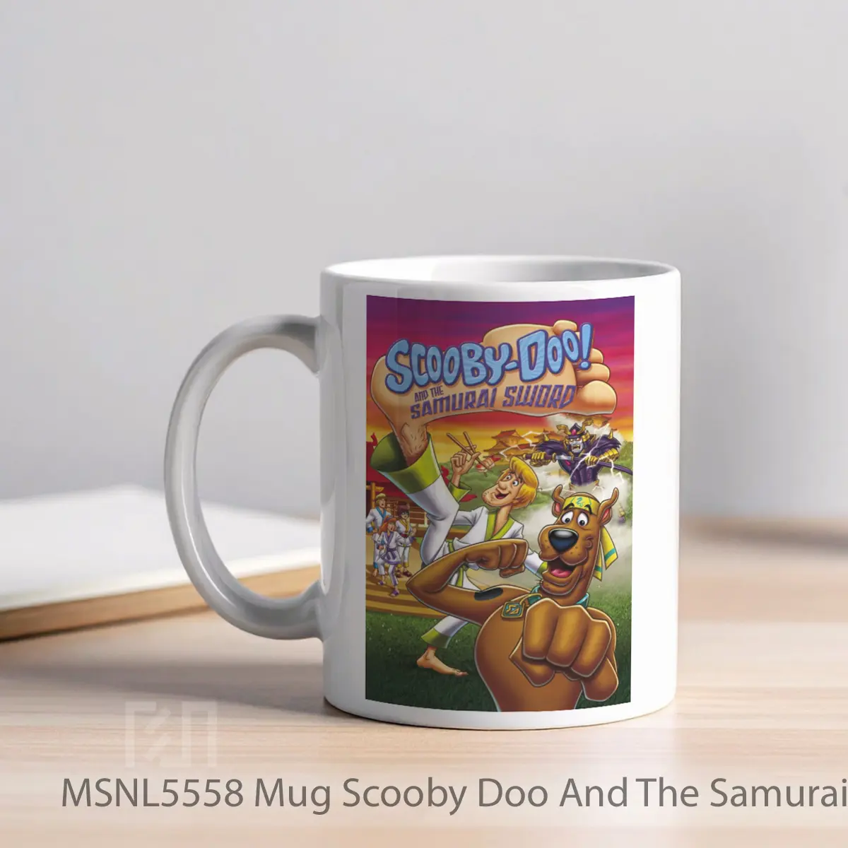 Mug Scooby Doo And The Samurai Sword Gelas Keramik Tema Film MSNL5558 - Tampak Kiri