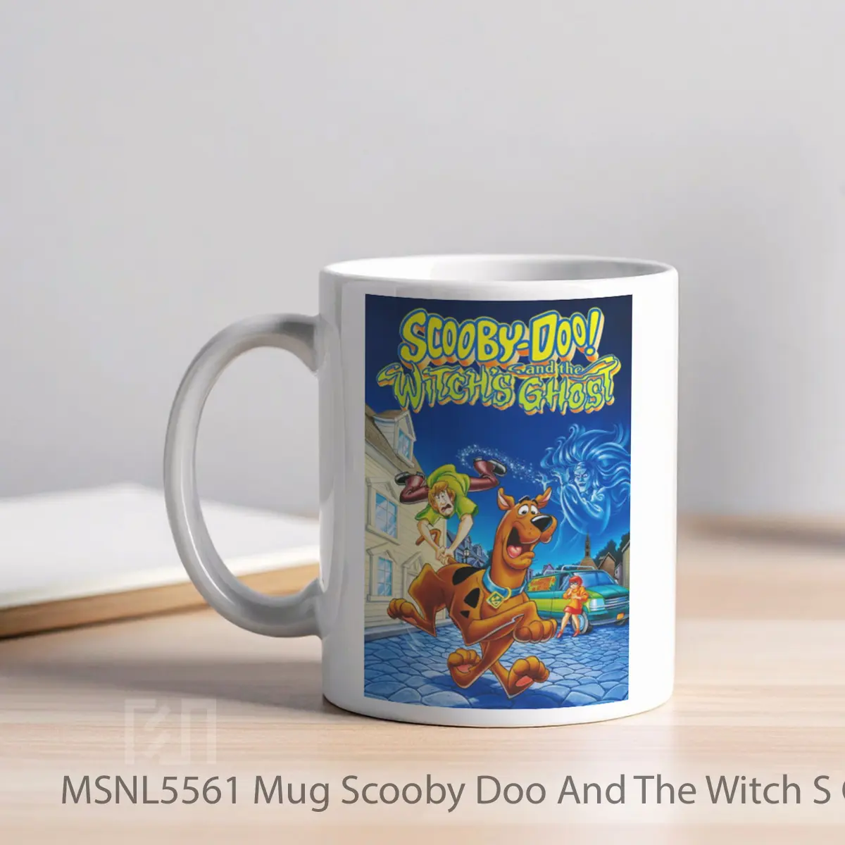 Mug Scooby Doo And The Witch S Ghost Gelas Keramik Tema Film MSNL5561 - Tampak Kiri