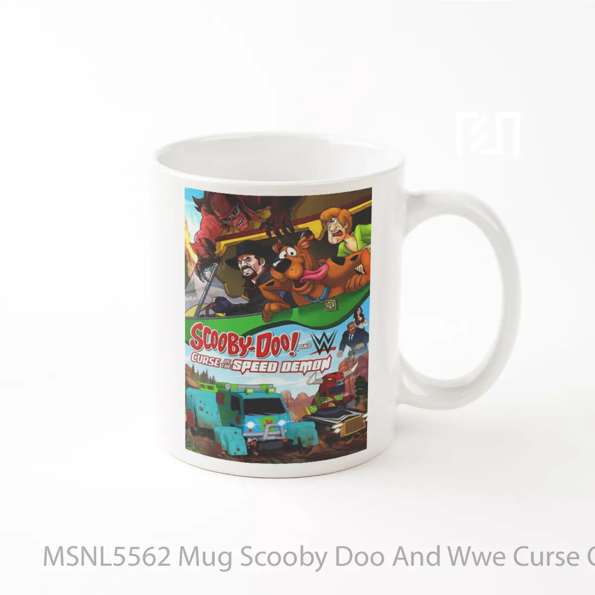 Mug Scooby Doo And Wwe Curse Of The Speed Demon Gelas Keramik Tema Film MSNL5562