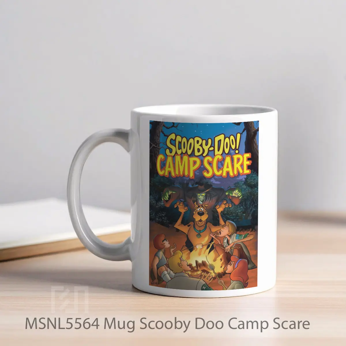 Mug Scooby Doo Camp Scare Gelas Keramik Tema Film MSNL5564 - Tampak Kiri