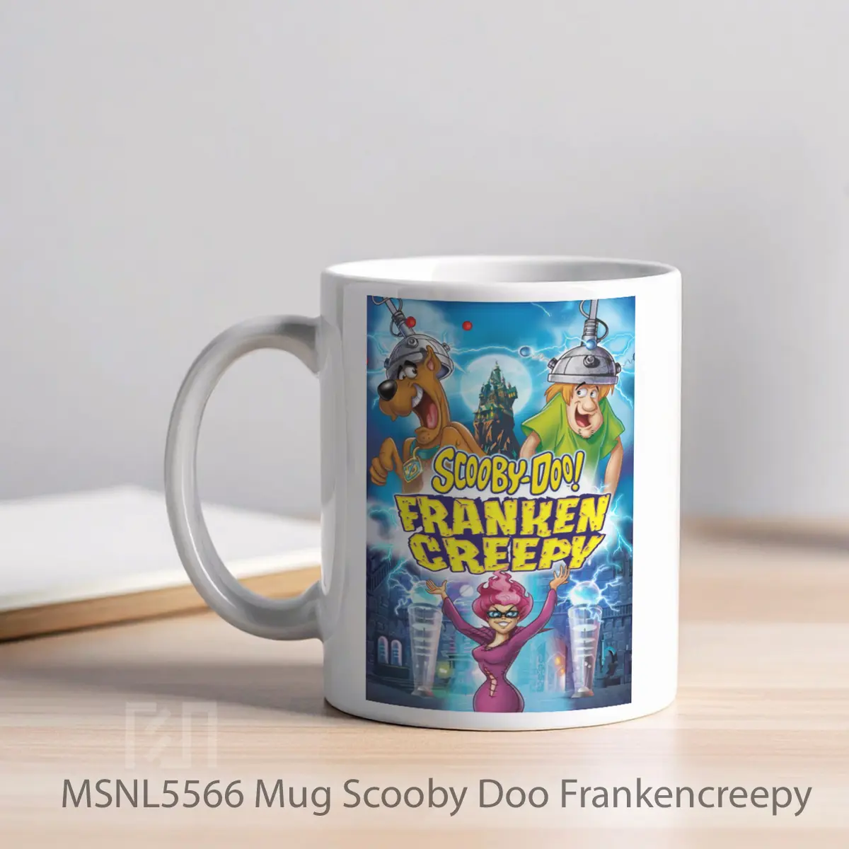 Mug Scooby Doo Frankencreepy Gelas Keramik Tema Film MSNL5566 - Tampak Kiri