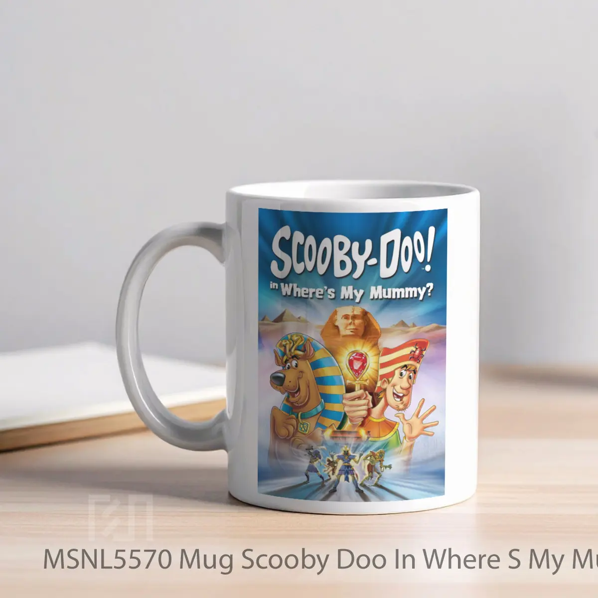Mug Scooby Doo In Where S My Mummy Gelas Keramik Tema Film MSNL5570 - Tampak Kiri