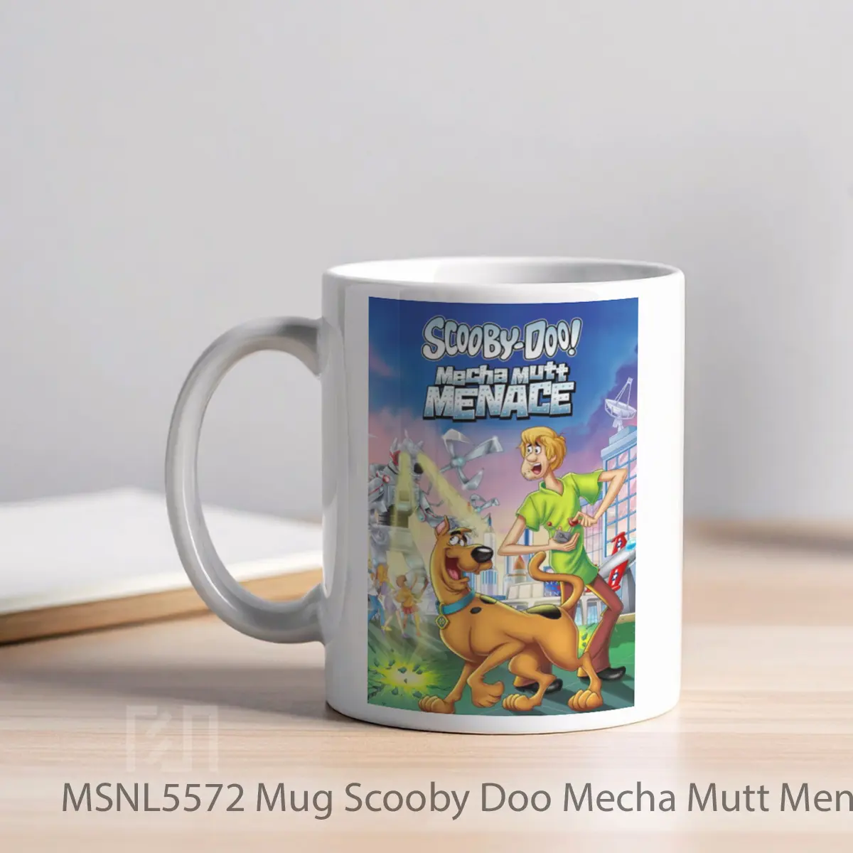 Mug Scooby Doo Mecha Mutt Menace Gelas Keramik Tema Film MSNL5572 - Tampak Kiri