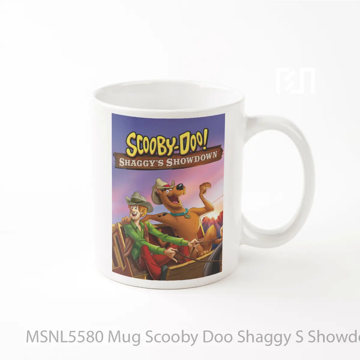 Mug Scooby Doo Shaggy S Showdown Gelas Keramik Tema Film MSNL5580