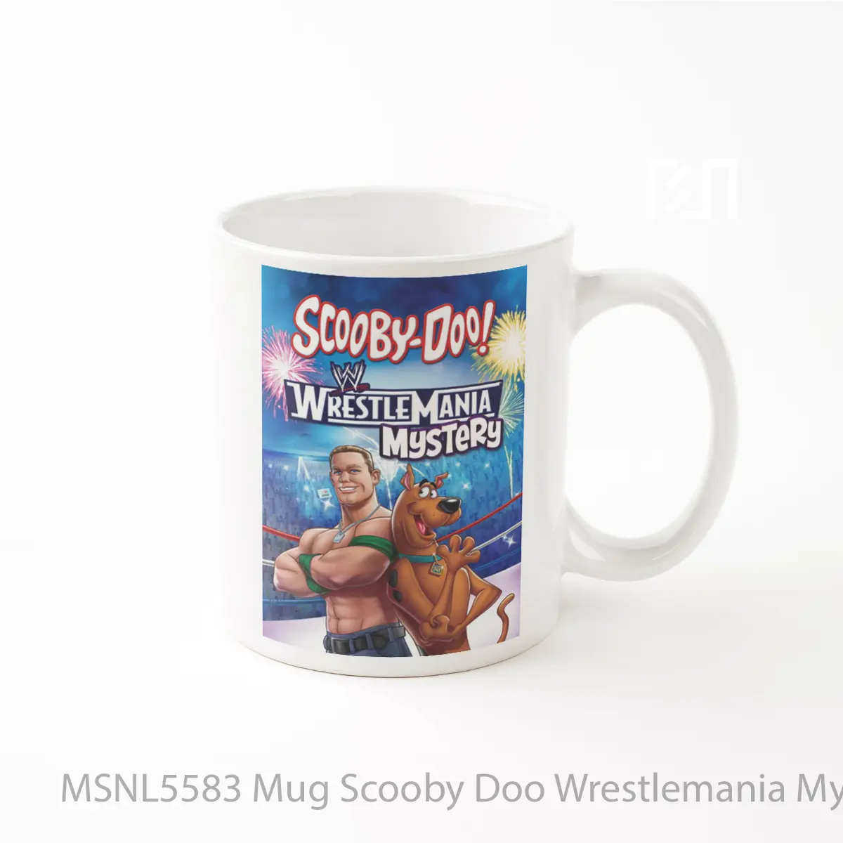 Mug Scooby Doo Wrestlemania Mystery Gelas Keramik Tema Film MSNL5583