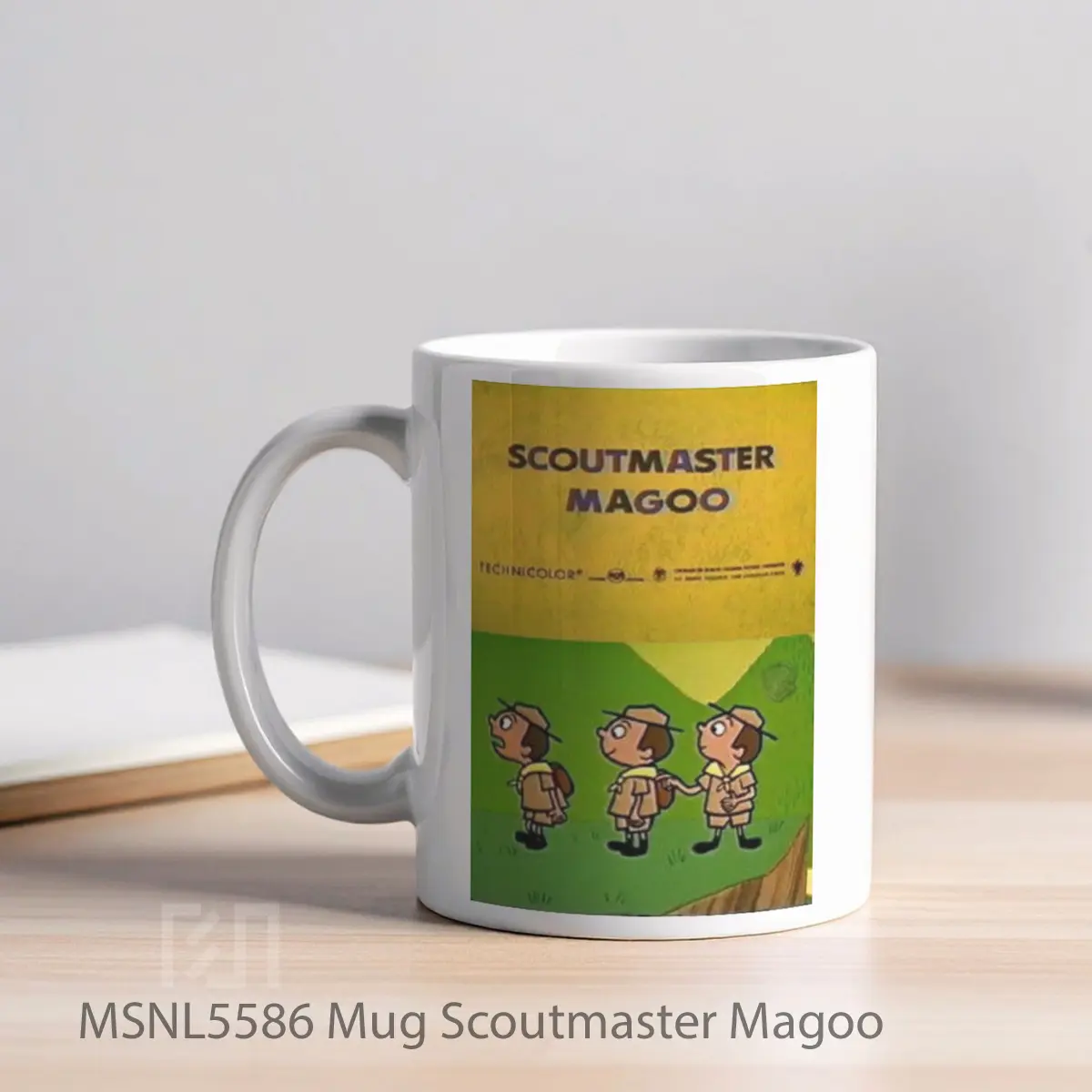 Mug Scoutmaster Magoo Gelas Keramik Tema Film MSNL5586 - Tampak Kiri