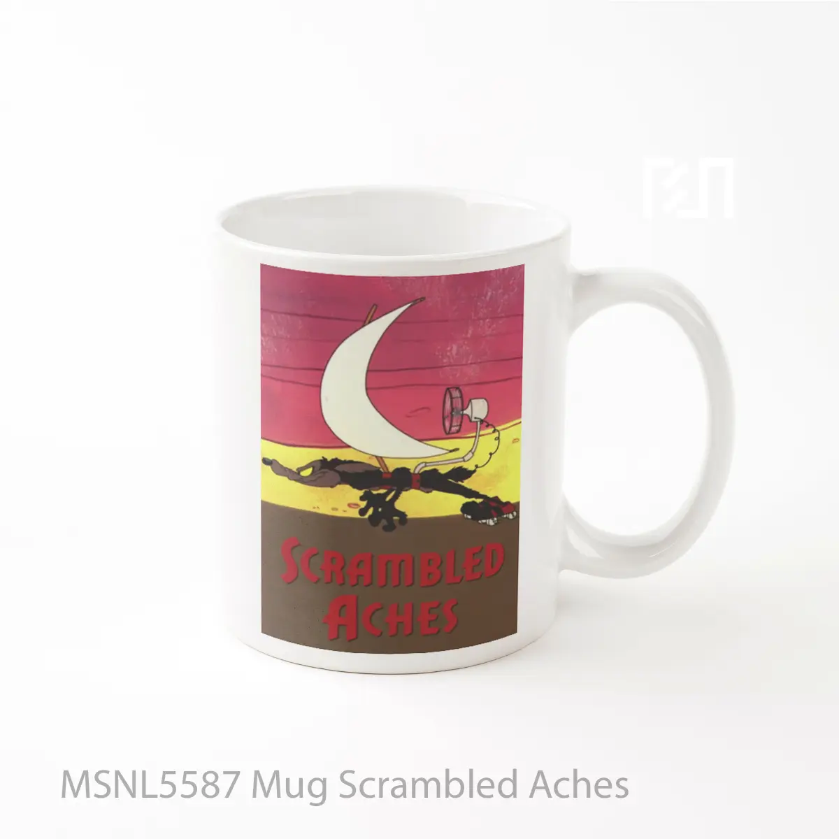 Mug Scrambled Aches Gelas Keramik Tema Film MSNL5587