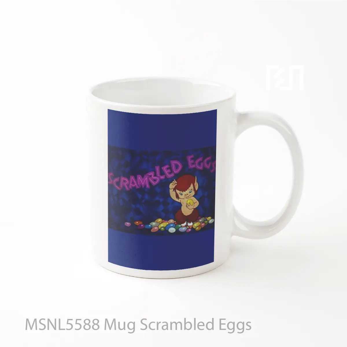 Mug Scrambled Eggs Gelas Keramik Tema Film MSNL5588