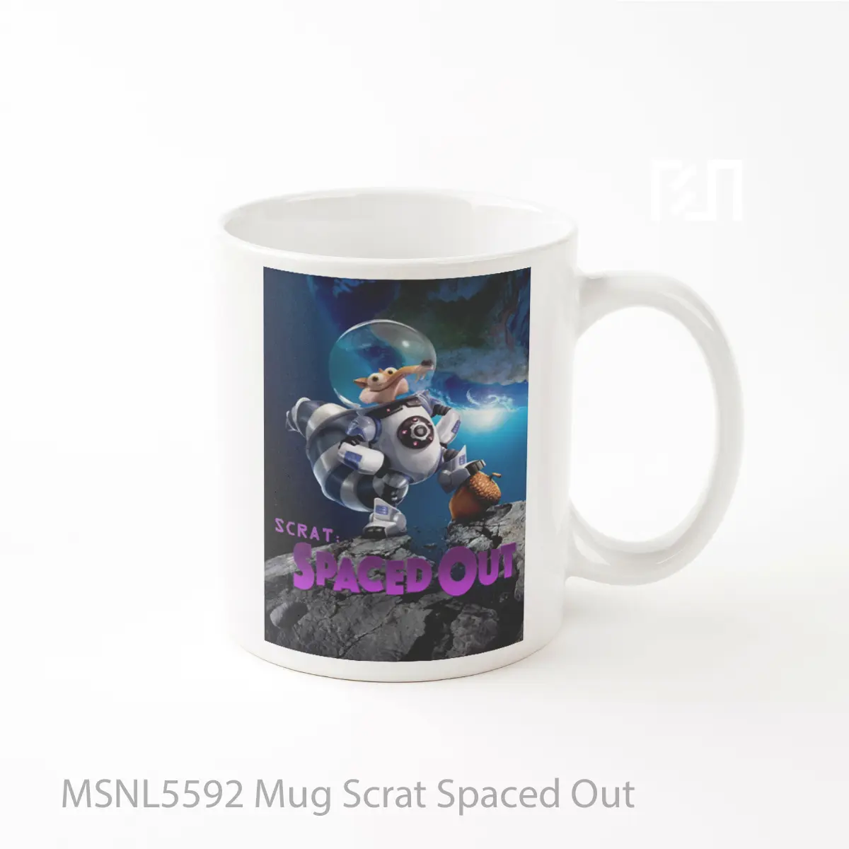 Mug Scrat Spaced Out Gelas Keramik Tema Film MSNL5592