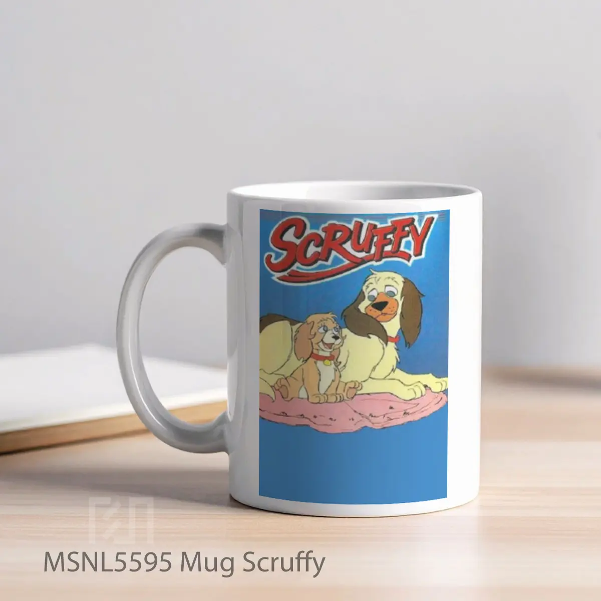 Mug Scruffy Gelas Keramik Tema Film MSNL5595 - Tampak Kiri