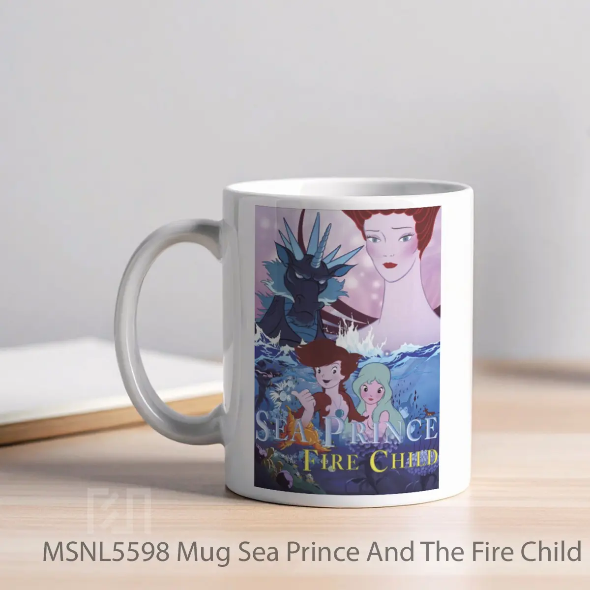 Mug Sea Prince And The Fire Child Gelas Keramik Tema Film MSNL5598 - Tampak Kiri