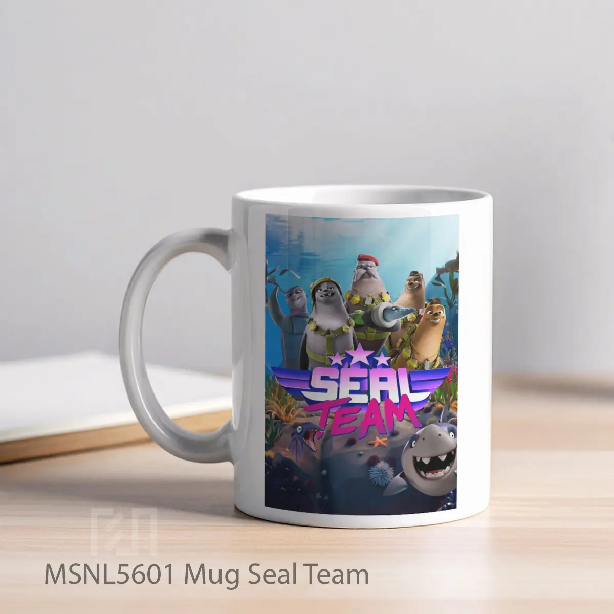 Mug Seal Team Gelas Keramik Tema Film MSNL5601 - Tampak Kiri