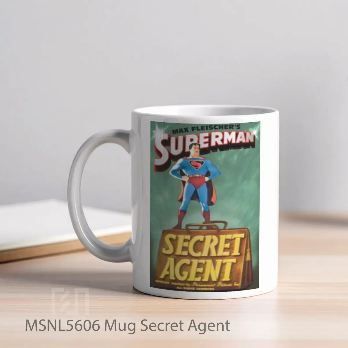 Mug Secret Agent Gelas Keramik Tema Film MSNL5606 - Tampak Kiri