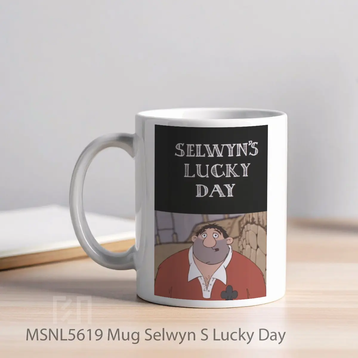 Mug Selwyn S Lucky Day Gelas Keramik Tema Film MSNL5619 - Tampak Kiri