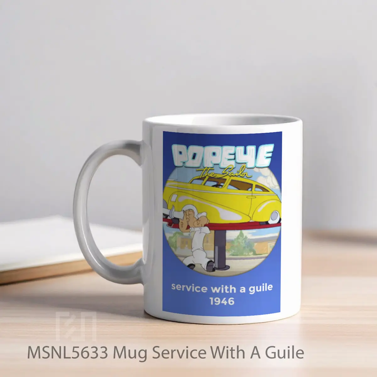Mug Service With A Guile Gelas Keramik Tema Film MSNL5633 - Tampak Kiri