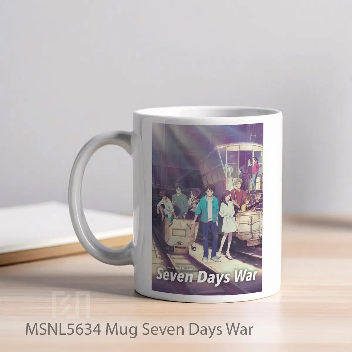 Mug Seven Days War Gelas Keramik Tema Film MSNL5634 - Tampak Kiri