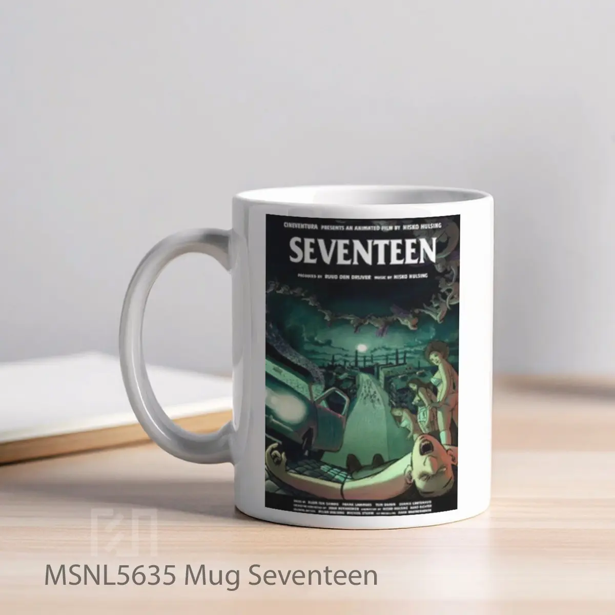 Mug Seventeen Gelas Keramik Tema Film MSNL5635 - Tampak Kiri
