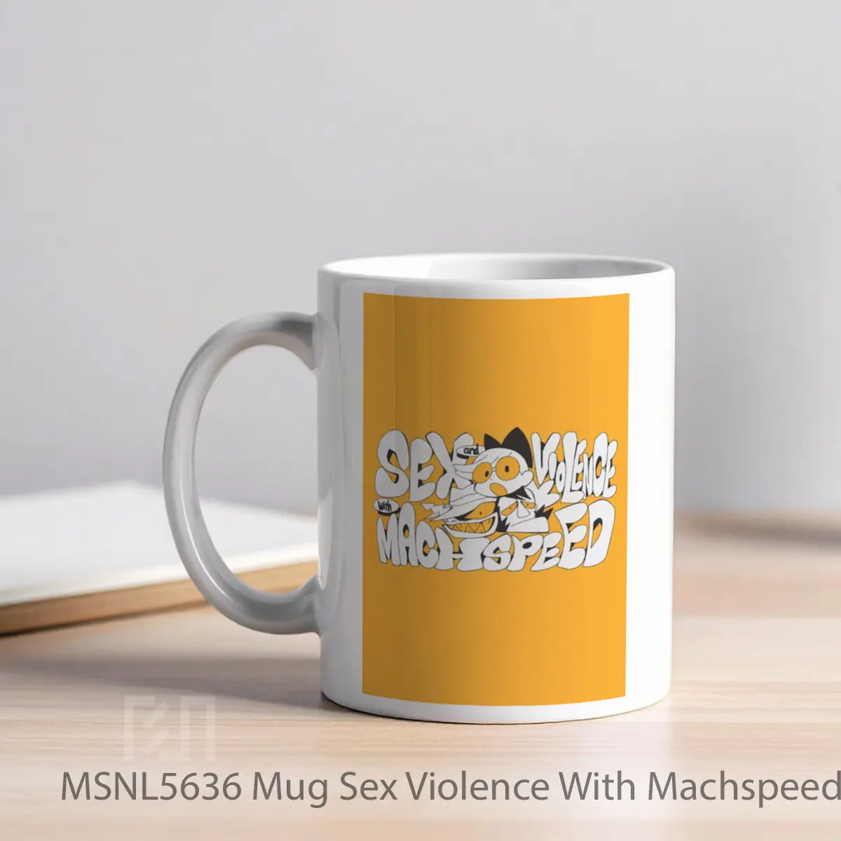 Mug Sex Violence With Machspeed Gelas Keramik Tema Film MSNL5636 - Tampak Kiri
