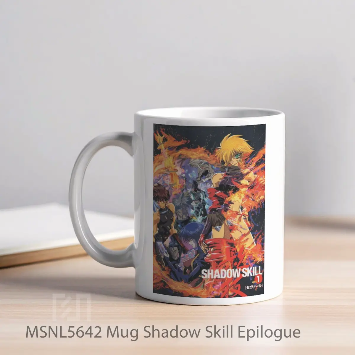 Mug Shadow Skill Epilogue Gelas Keramik Tema Film MSNL5642 - Tampak Kiri