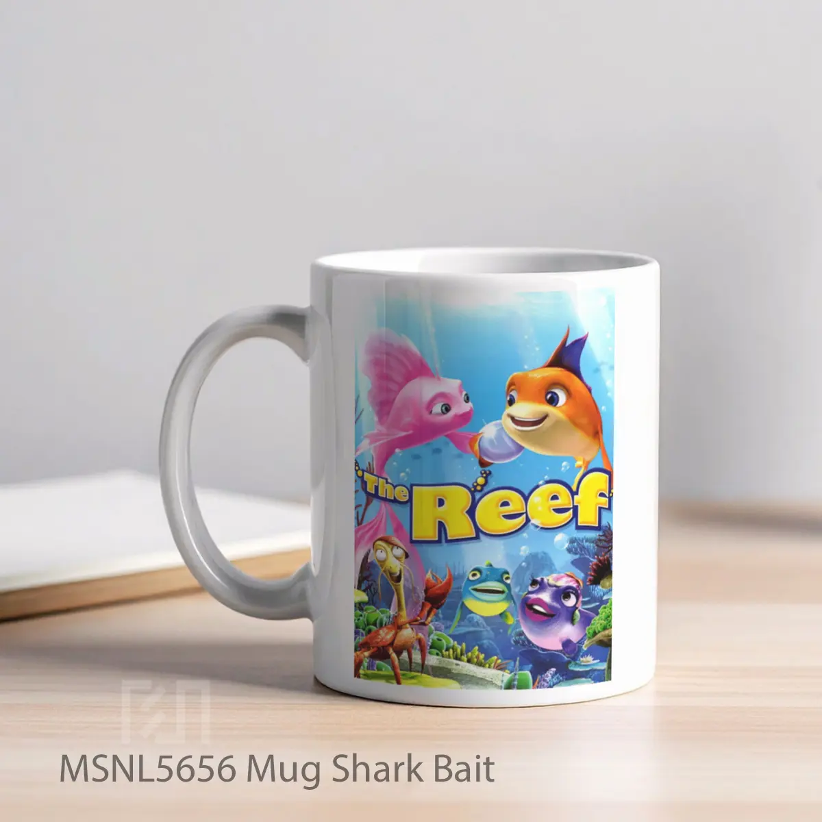 Mug Shark Bait Gelas Keramik Tema Film MSNL5656 - Tampak Kiri