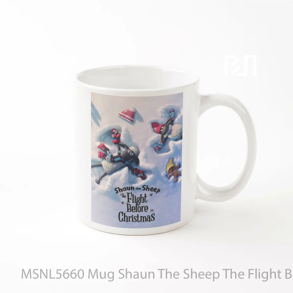 Mug Shaun The Sheep The Flight Before Christmas Gelas Keramik Tema Film MSNL5660