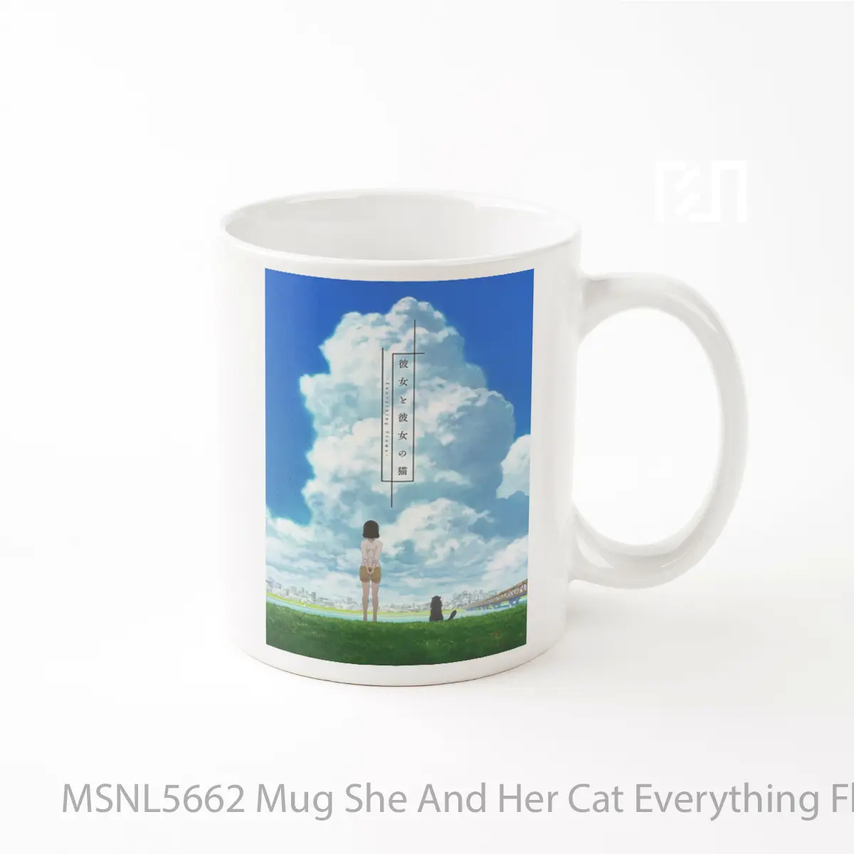 Mug She And Her Cat Everything Flows Gelas Keramik Tema Film MSNL5662