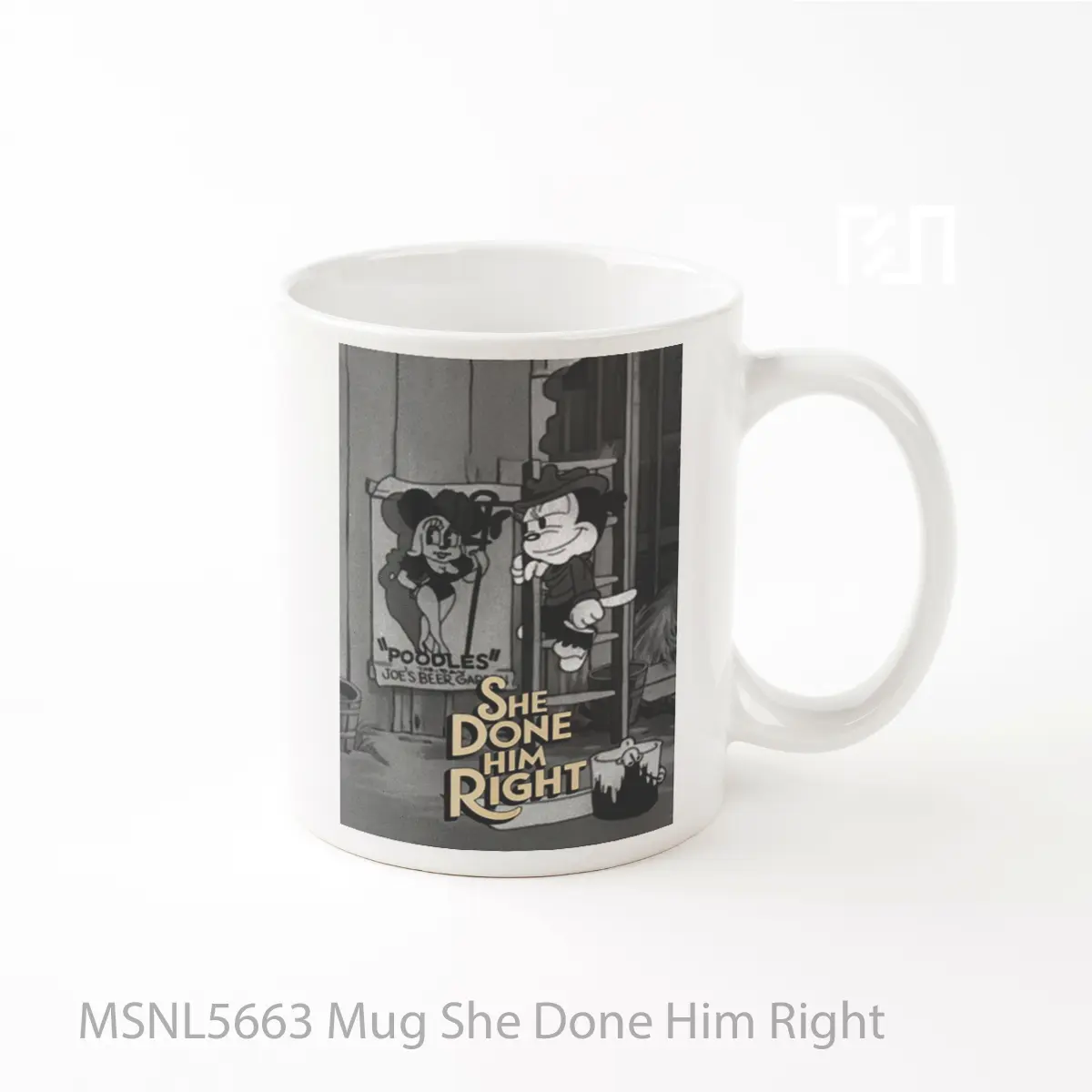 Mug She Done Him Right Gelas Keramik Tema Film MSNL5663