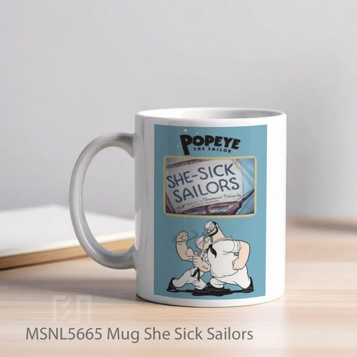 Mug She Sick Sailors Gelas Keramik Tema Film MSNL5665 - Tampak Kiri