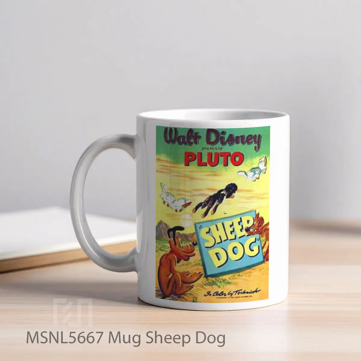 Mug Sheep Dog Gelas Keramik Tema Film MSNL5667 - Tampak Kiri